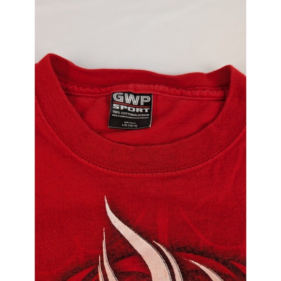 Kids L 10/12 ROCKER SUPREME LONG SLEEVE PULLOVER RED Vintage - Picture 4 of 8